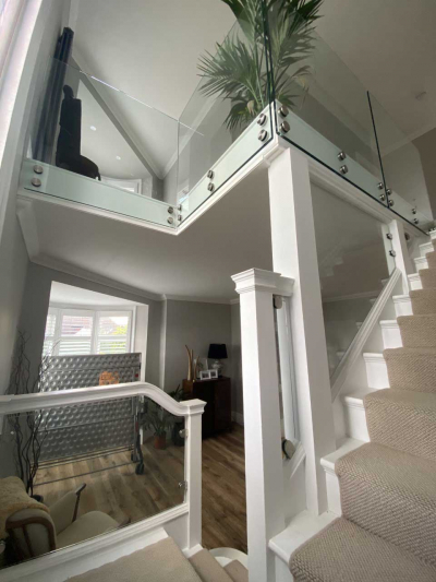 Step into the elegance with our bespoke Glass Staircases